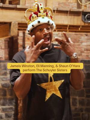 The Giants brothers perform The Schuyler Sisters 🎶 #giants #nfl #hamilton #elimanning #jameiswinston 