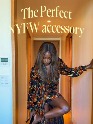 Getting dressed for NYFW, and finishing the look with my favorite invisible accessory: @Phlur Fragrances Father Figure. Because the outfit should look good and smell good! ✨#phlurpartner #phlur