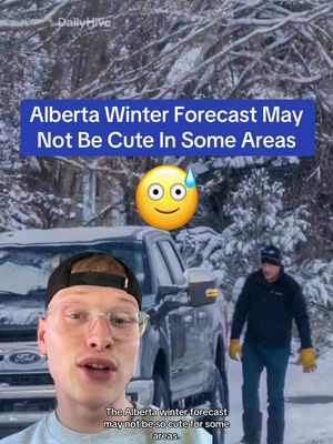 Alberta winter forecast may not be so cute in some areas ⛄️ #calgary #edmonton #alberta #winter #weather 