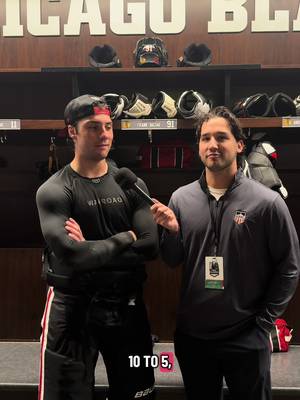 FRANK THE TANK! From the @USA Hockey’s NTDP to @Chicago Blackhawks Catching up with USHL alum Frank Nazar at the Fall Classic. 🎙️