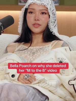@Bella Poarch explains why she deleted her viral “M to the B” video #bellapoarch #mtotheb #viral #zachsangshow #fyp