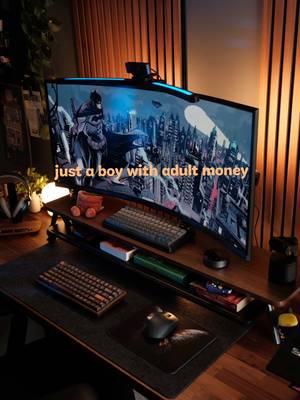 Kid me 15 years ago would definitely be proud to see how I spend my adult money💸 #desksetup #cozysetup #adultmoney #GamingSetup #workspace 