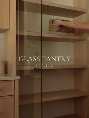 When the only pantry in your house is ..glass 🫠 #pantryorganization #kitchenstyling #homedecor #beforeand