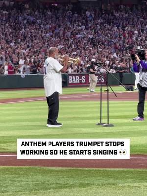 Dr. Jesse McGuire just performed an ICONIC National Anthem at the Diamondbacks game 👀