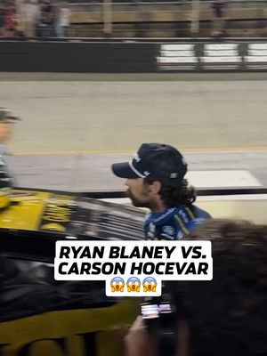 #RyanBlaney and #CarsonHocevar got into it at Bristol 😳 (via @nascar) #NASCAR #Fight