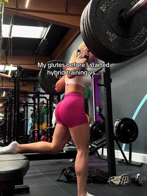 And that’s on a hybrid training programme that actually works 🤏 #hybridathlete #hybridtraining #glutegrowth 