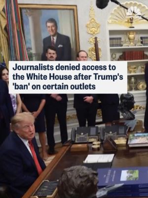 Reporters from three major news organizations — CNN, MS NOW and Politico — were denied access to the White House a day after President Donald Trump said he was barring them.
