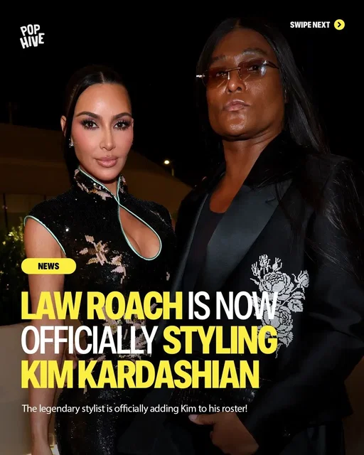Law Roach styled Kim Kardashian for the first time at the opening of the Lucas Museum of Narrative Art in Los Angeles, where she wore an archival 2004 Yves Saint Laurent by Tom Ford look. The Image Architect already has an impressive roster that has included Zendaya, Ariana Grande, Céline Dion, Kerry Washington, Bella Hadid, Naomi Campbell, Hunter Schafer, Tom Holland, Jennifer Hudson, Lewis Hamilton and Anya Taylor-Joy, among others. Now add Kim Kardashian to the mix! 👑✨ 