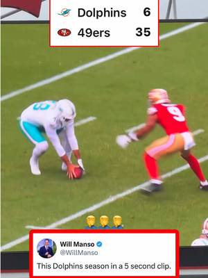 Rough start to the season. Dolphins down big 😳 (via X/TheSFNiners) #football #dolphins #nfl #49ers #miamidolphins 