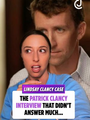 Not quite what we all expected after the huge lead up to the Patrick Clancy interview on 60 Minutes… #patrickclancy #lindsayclancy 