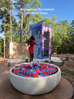 I fear this is the most insane Airbnb in Texas and it’s 1.5 hours from Dallas! 🥣✨ Who are you staying here with?  #texastravel #texasgetaway #uniquestays unique airbnb, cereal airbnb