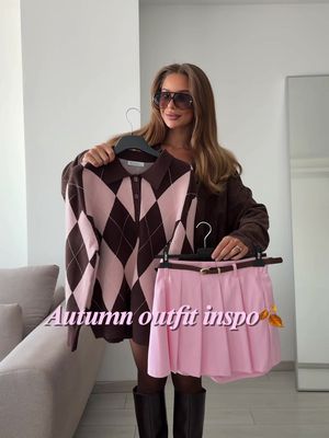 Autumn outfit inspo @ONLY MY SHOP 🍂 Brown & Pink colour combo 🤎🩷Do we love it?  Follow & Comment ‘FALL LOOK’ for links🍂 #fallfashion #falloutfits #fyp #autumnoutfits 