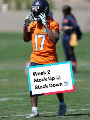 Who’s rising and who’s falling after week 2 of NFL football #fantasyfootball #leaguewinner #treveyonhenderson  #devontasmith #jaylenwaddle 