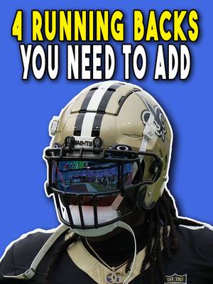 You need to add these 4 running backs in your fantasy league as soon as possible  #fantasyfootball 