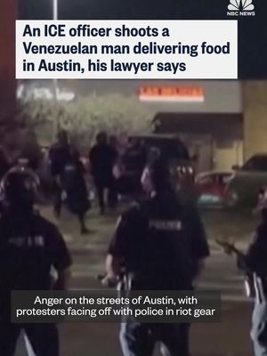 An ICE officer shot and seriously wounded a Venezuelan man Sunday afternoon as he was delivering food in Austin, Texas, his lawyer said.