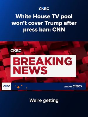 The White House television pool that covers events by President Donald #Trump on a rotating basis will stop covering those events because of the White House’s ban of CNN from acting as a member of that pool, CNN reported Monday. ⠀ Read more at the #linkinbio or the link on screen. #CNBC