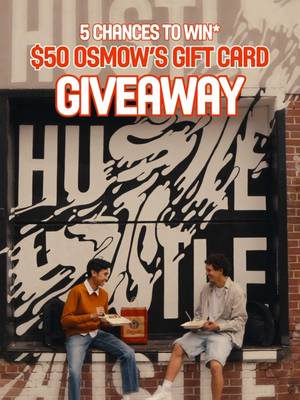 DAY 21/25 ❤️🇨🇦🤝 Your chance to win a $50 Osmow’s gift card. FIVE winners will be randomly selected 🎉 To Enter: - Must be following @osmows - Tag 2 friends in the comments - ✨ BONUS ✨ Share on your story for an additional entry opportunity. Contest closes on September 23rd, 2026 @ 10AM EST. 1 winner will be randomly selected on September 23rd, 2026 @ 1PM EST and notified via direct message. Open to Canadian residents only. *Terms and Conditions apply. #osmows #25daysofgiveaways #anniversary #giveaway #giftcard