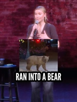 I feel like when you land in Aspen, a heads up on the sidewalk bears would be great 🫣 #colorado #bear #wildlife #storytime #standupcomedy 