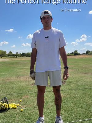 The only range routine you’ll ever need to improve  #golf #golftok #golftips #golfswing #daltoosh 