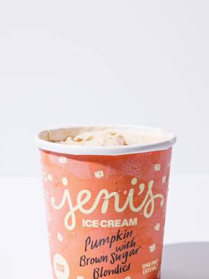In the season of pumpkin spice everything, there are two options. First: rebel. Or, second: make something unforgettable enough to blow every other pumpkin offering out of the water. #PumpkinWithBrownSugarBlondies #PumpkinIceCream #FallIceCream #PumpkinSpice #DessertTok 