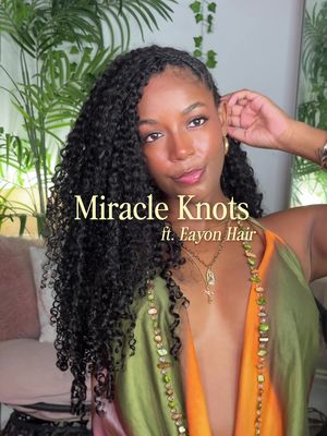 first protective style of the Grow Back Series 🌱🫧 the full detailed tutorial + my honest review are up on YouTube now! link in bio 🧚🏽‍♀️ PRODUCT DEETS 🫧 4 packs  20” Water Burmese Curly Crochet Human Hair from @Eayon Hair  Use code ARIELLEDICKERSO for extra $$ off 🤎 🧚🏽‍♀️🫧 follow @thenaturalari for more content 🫧🧚🏽‍♀️ • • • • • #miracleknots #crochethair #eayonhair #naturalhairtutorial #naturalhairtiktok 