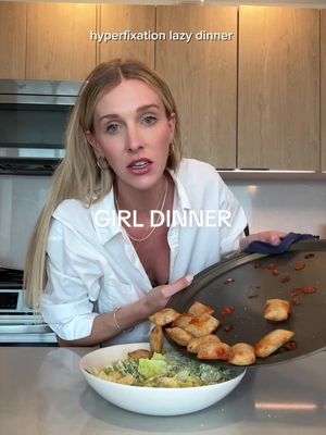 Just a friendly reminder that eating pizza rolls with a Caesar salad is the best lazy girl dinner & hits every time #girldinner #quicklazymeals #dinnerinspo  