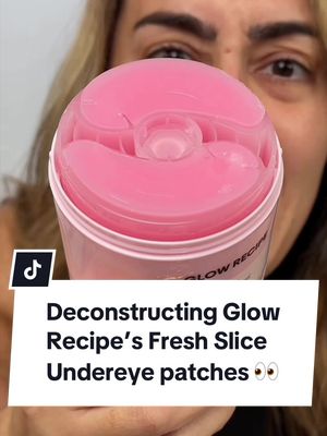 Replying to @Like_Reign so many of you requested a deconstruction of the latest @Glow Recipe fresh slice eye patches, and it is indeed like a block of jello that gets sliced. Super cool! 😎 so fun to take apart and put back together. Can’t help but wonder with so many of the same packaging announcing recently with @Fenty Skin and the latest @Huda Beauty, does the innovation lose its magic for you? 🤔 And do you feel the convenience of not having to dip your fingers in is enough? #skincare #undereye #eyemask #thelipsticklesbians 