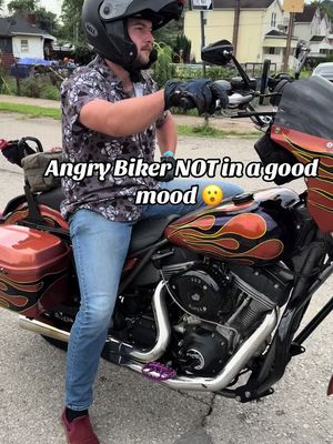 Angry Biker NOT in a good mood! #motorcycles #bikes #biker #bike #bikelifestyle 