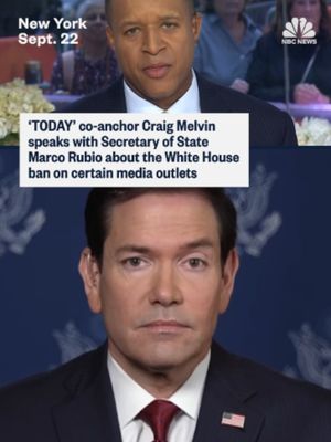 Secretary of State Marco Rubio defended the Trump administration’s decision to ban CNN, MS NOW and Politico from the White House, saying in an interview on NBC’s “TODAY” that President Donald Trump was not closing outlets or arresting reporters.