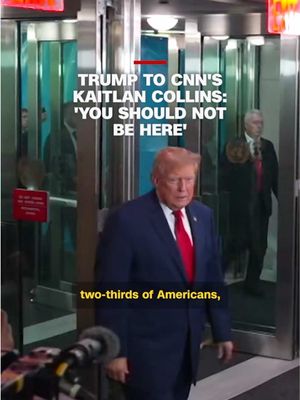 Responding to a question about the war in Iran, President Donald Trump told CNN's @Kaitlan Collins on Tuesday that she should not be covering him at the UN General Assembly.