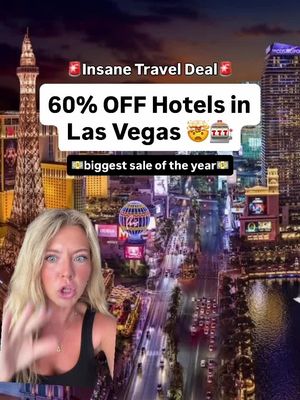 🚨✈️Breaking News: the BIGGEST Las Vegas sale just dropped with up to 60% OFF hotels🤯 If you’ve been thinking of going to Vegas, now is one of the most affordable times to start planning💵 📲Comment “Sale” and I’ll DM you the exact deal page before it expires!  Deal details:  - sale runs from September 22-26 🗓️ - includes over 175 deals at tons of hotels (plus dining and entertainment)  Some deals include⬇️ - up to 60% off at the Flamingo + $50 daily food and bev credit  - up to 30% off rooms at the Wynn - $49 rooms at the Golden Nugget  Send this to someone you’ve been wanting to go to Vegas with ♠️♥️ @Las Vegas #vegaspartner  Travel deals, Las Vegas deals, Las Vegas travel deals