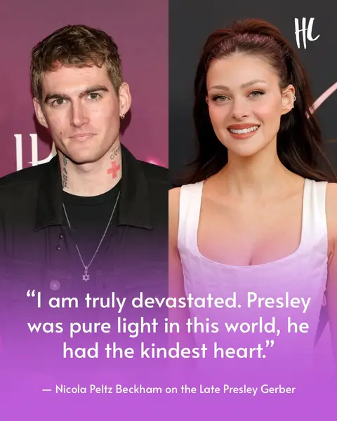 Nicola Peltz Beckham shares a message about the late Presley Gerber on her Instagram Stories. (📸: Getty Images)
