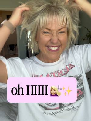 Sometimes you just need fresh hair and suddenly all is right with the world again. 😂💁🏼‍♀️✨ The blonde. The chop. The bangs. I AM OBSESSED. 😍 Tell me I’m not the only one who leaves a hair appointment feeling like an entirely new woman?! 😂💖 #HairRefresh #BlondeBob #ShortHair #HairTransformation #WomenInTheir40s 