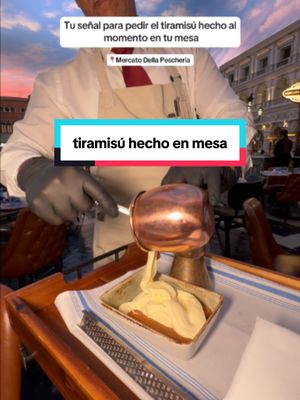 El tiramisú preparado en tu mesa en Mercato Della Pescheria siempre es una buena idea. 🤌✨ 📍@grandcanalshoppes @venetianvegas #VegasFoodie