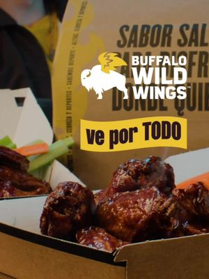 Ve por nerfear al rival para que te invite unas alitas.  🎮🎯🍗 #VePorTodo #BuffaloWildWings. 🦬🍗