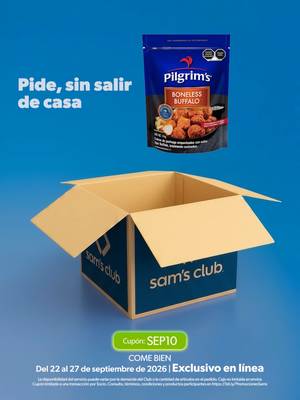 ¡Llegó el momento de pedir en línea para ahorrar en tus productos favoritos! 🙌💻 Utiliza el cupón SEP10 y aprovecha este ahorro increíble. 🔷 #SamsClubMéxico 