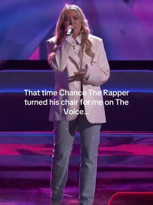 Better late than never 😝 happy 30th anniversary season to @NBC's The Voice  #thevoice30 #thevoice #blindaudition #chancetherapper #imwithyou 
