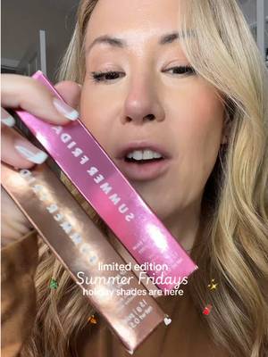 they launched RIGHT NOW and are so so pretty!! @Summer Fridays ✨🎄Limited edition keychain while supplies last, when you add it to your cart, if the keychain is still available, you will see it in your cart! 🫶 #summerfridays #summerfridaysholidaytreatduo #beautygiftguide #holidaybeautygifts 