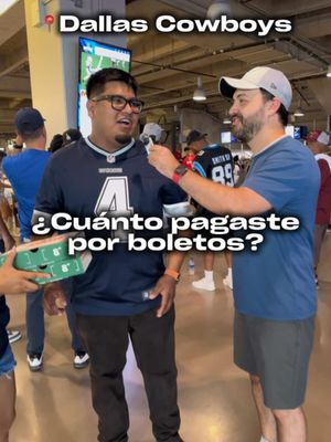 ¿Cuánto pagarías por ver a los Dallas Cowboys? 🏈 Le preguntamos a los aficionados cuánto les costaron sus boletos y dónde los compraron. Si estás buscando boletos para ver a los Cowboys o cualquier otro partido de la NFL, compara opciones en @TickPick antes de comprar.