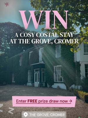🌊 Come hungry for coastal calm, independent food and magical stories brought to life on stage. Come as you are. Leave rested, well fed and inspired. Enter for your chance to win: ⭐ A one night stay for two people at The Grove, Cromer ⭐ A Grove breakfast for both guests ⭐ One private 45-minute session in the indoor heated pool ⭐ Access to The Grove’s gardens and kitchen garden during the stay ⭐ One £50 YALM gift voucher ⭐ A pair of tickets to an eligible performance of the winner’s choice at Norwich Theatre Enter now! https://visiteastofengland.com/competitions/win-a-coastal-stay-at-the-grove-and--50-to-spend-at-yalm Come as you are, leave renewed. @visit.eastofengland  #ComeHungry #VisitEastOfEngland #TheGroveCromer #YALM #NorwichTheatre  