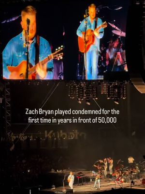 Zach Bryan played condemned in front of 50,000 people knight two in Toronto  #zachbryan #zachbryanmusic #fyp 