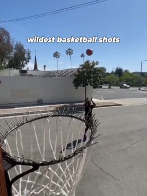 @lethalshooter makes it look easy 😏 #redbull #givesyouwiiings #energydrink #basketball #trickshot