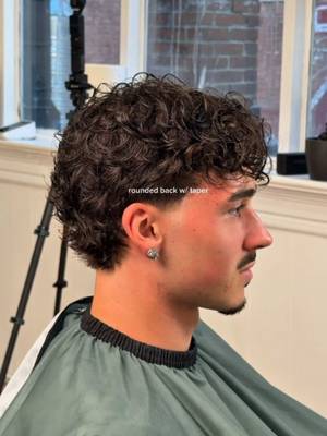 Show you barber and ask ⬇️ top: wavy middle part (2.5-3") sides: low taper back: natural finish rounded back (1") #menshair #wavyhair #modernmullet #hairinspo
