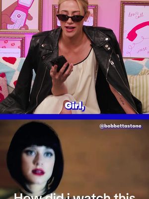 we watched it, but @Lili Reinhart LIVED it 😭🖤 The Love Hypothesis is out on @Prime Video UKIE now🧬 #lilireinhart #riverdale #darkbetty #bettycooper 
