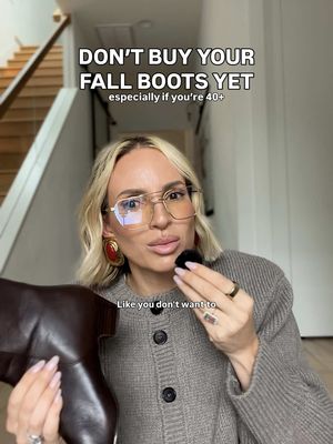 before anyone buys fall boots at full price… all the links are in my bio — just find the photo that matches this reel and everything is linked there. #F#FallFashionF#FallBootsO#Over40StyleF#FallStyleAffordableFashion
