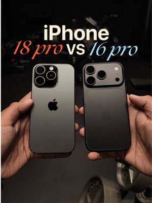 iPhone 18 pro vs iPhone 16 pro. Full breakdown 👇 STANDARD MODE I shot this without adjusting anything. I didn’t bring down the exposure or anything. As this is how a lot of people will be using the camera. The only thing I did is I locked the focus. The iPhone 18 pro did an amazing job holding the focus while the iPhone 16pro did not.  .5x  I adjusted the exposure on this shot to -1.0 which is ideal to bring down the exposure as for some reason iPhones really like to over brighten a shot.  BLACK MAGIC APP I used the exact same settings except when all the way down to an aperture of f/1.48 as this is now available on the iPhone 18 pro. I used the baked in rec 709 neutral lut on the app. The iPhone 18pro looks very good and natural while the 16pro gave it a bit of a green tone.  FRONT CAMERA  This is where the biggest difference is at. The iPhone 18pro now has a 18mp front camera while the 16pro only has a 12mp camera. The difference especially in camera mode is crazy how good the front camera is now.  FINAL VERDICT The new iPhone 18pro has fixed the white balance issues that the camera had. As you can see the iPhone 16pro always keeps all shots in a warmer tone while the 18pro keeps it neutral. I never to touched the white balance on the iPhone 18pro it was on automatic the whole time. The main camera has a difference while the .5x camera still looks to be the exact same quality. The front camera itself is worth upgrading as now the footage is actually usable in low light settings. The last shot is where you can get the absolute best out of the camera. Shoot in apple log 2 and color grade it in post. In my opinion if you are coming from an iPhone 16pro and under it’s worth the upgrade 🔥#iphone18pro #cinematic #videography #gymbro 