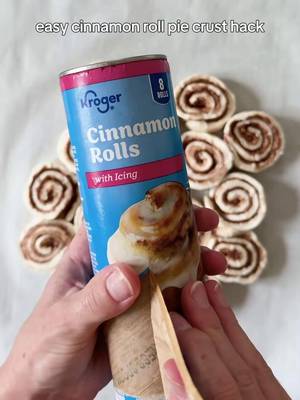 upgrade your apple pie with this easy cinnamon roll pastry hack #EasyRecipe #CinnamonRoll #ApplePieRecipe #DessertTok #FallRecipes #Kroger