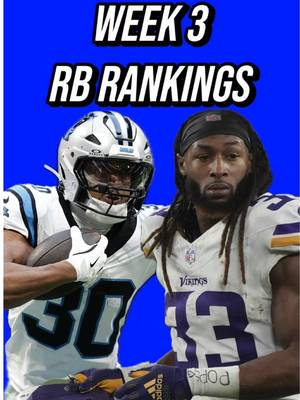 📈Top 20 Week 3 RB Rankings📈 #fantasyfootballadvice #fantasyfootballtips #nflfantasy #raiderswalterpicks #nflfantasyfootball 