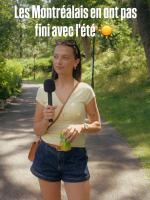 Apparemment, les Montréalais ont encore quelques affaires à régler avant la fin du temps chaud...😂☀️ La question était simple : « L’été peut pas finir sans...? » Les réponses? Un peu moins. En collab avec FUZE 💚 @mariiesoleil @raphsmith_ #commandité