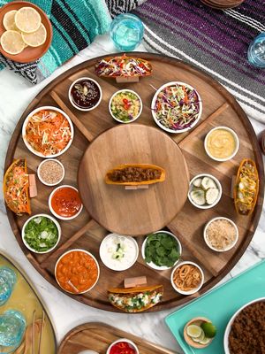 This globally inspired taco bar is exactly how we will be celebrating National Taco Day on October 6th. Shoutout to our Hostest with the Mostest @tacobell #ad